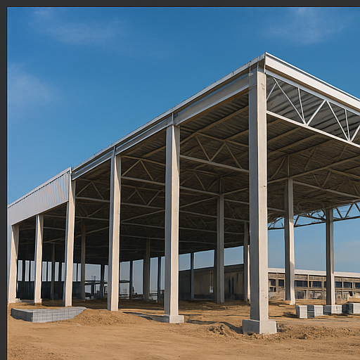 Hală industrială — construcție metalică